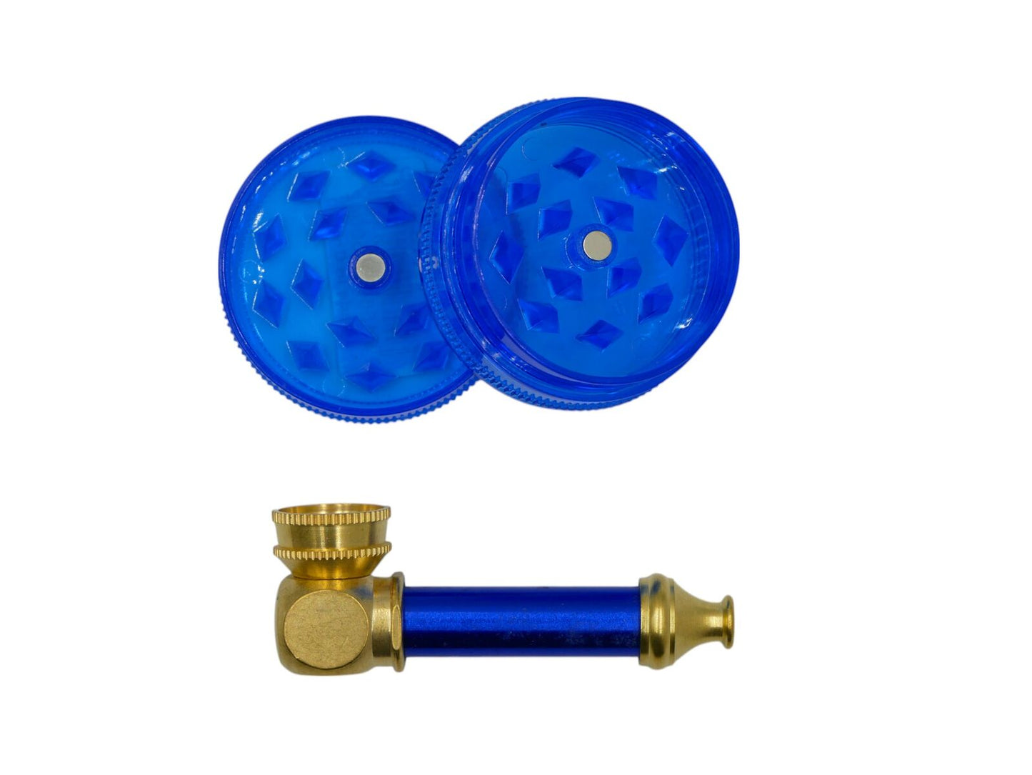 Mini Herb Grinder & Pipe Set - Assorted