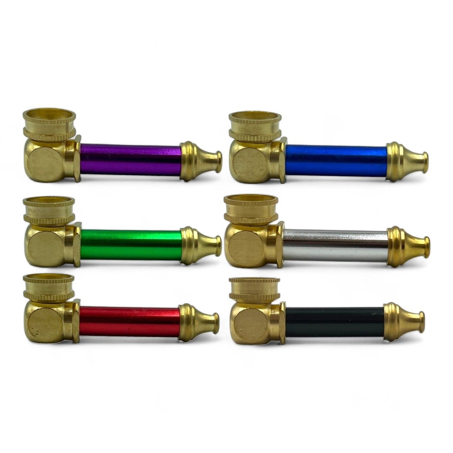 30mm Mini Herb Grinder & Pipe Set 2 Layers - Assorted