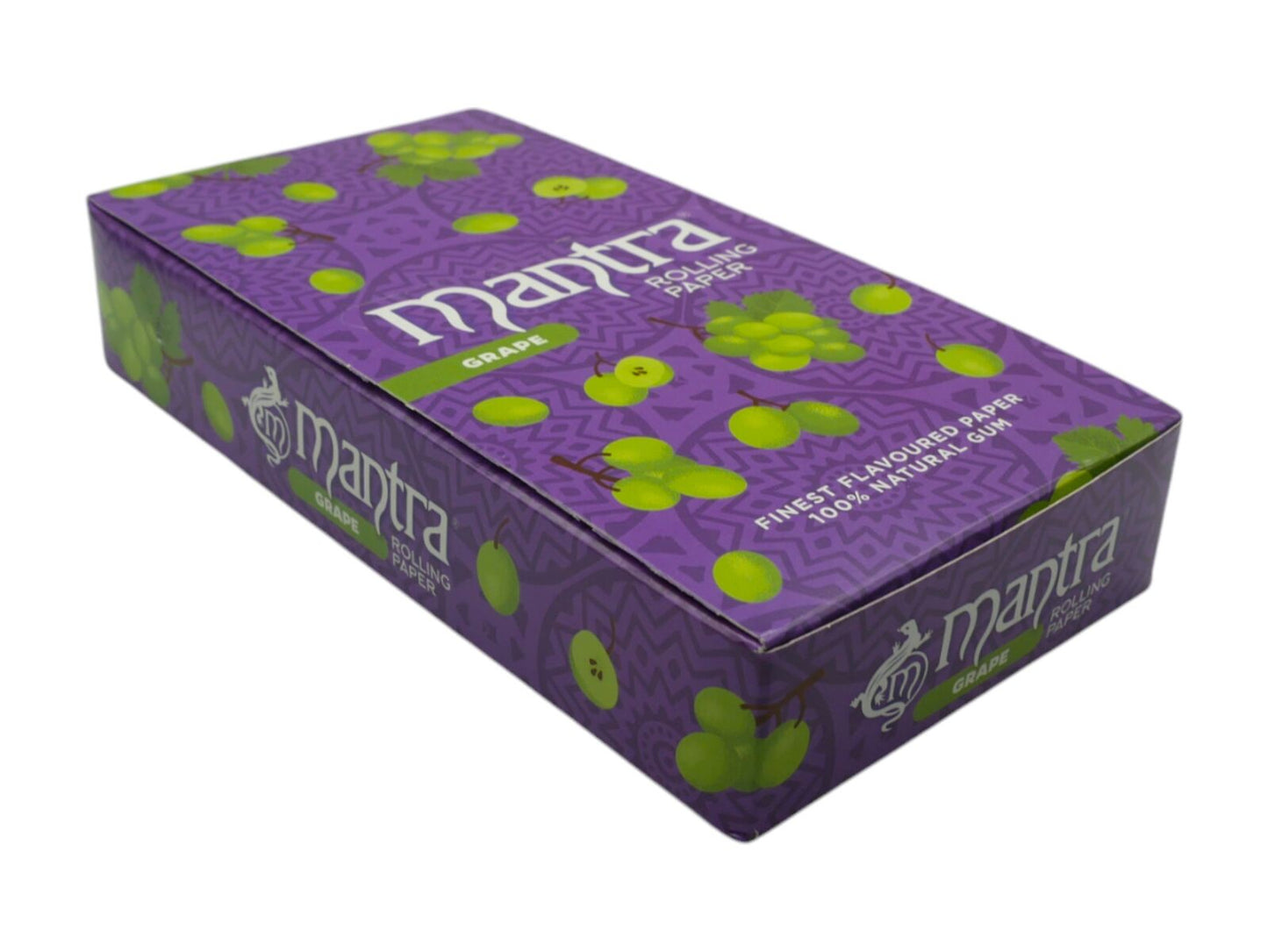 Box of Mantra 1 1/4 Size Grape Flavoured Rolling Paper