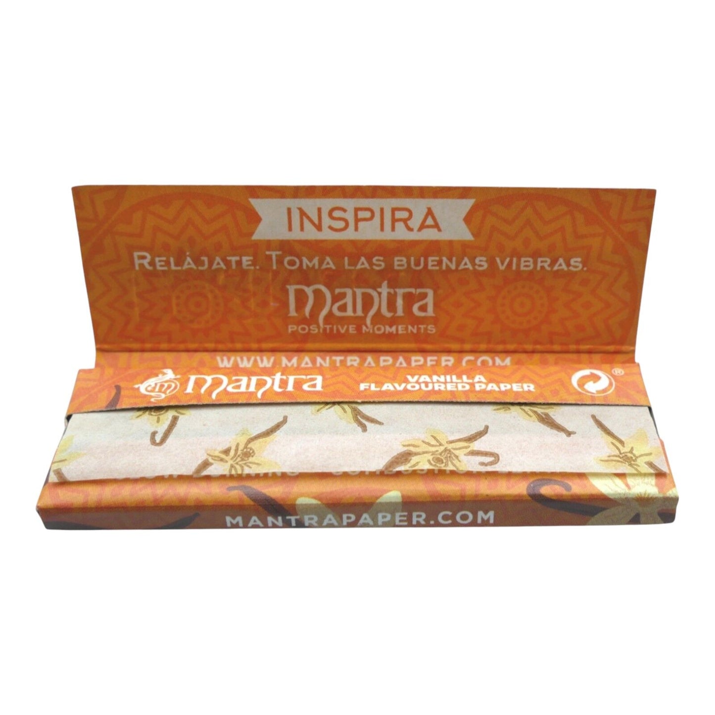 Box of Mantra 1 1/4 Size Vanilla Flavoured Rolling Paper
