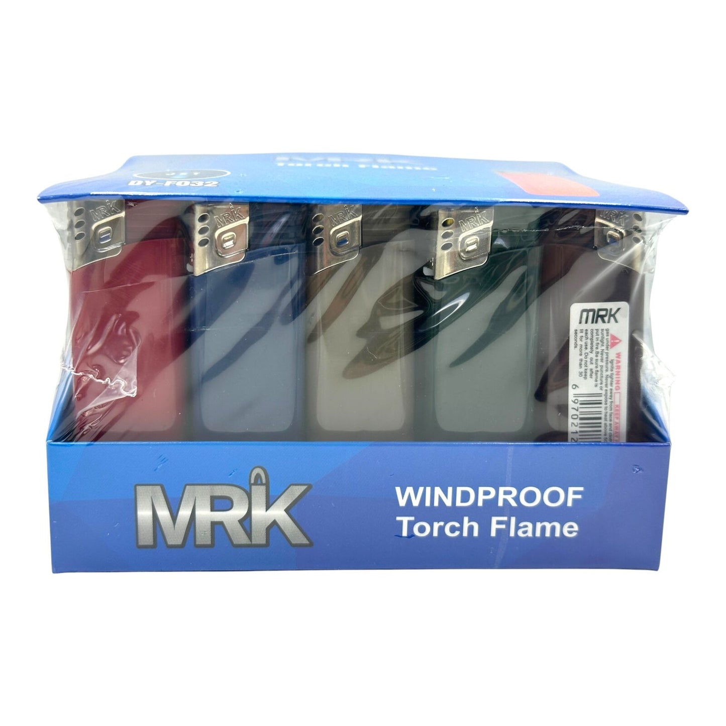 50 MRK Jet Torch Flame Lighters Refillable Adjustable Flame Windproof Mixed Box