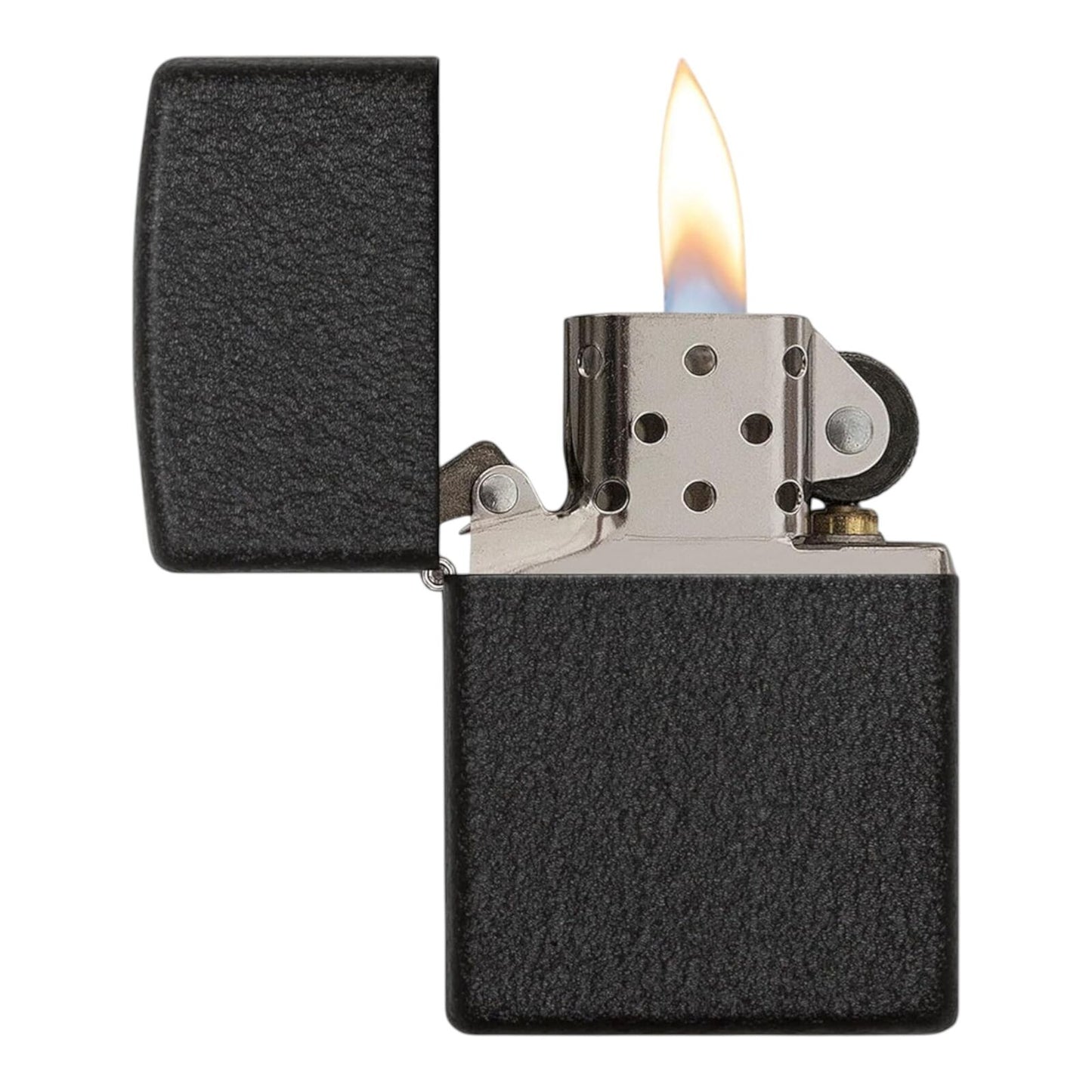 Black & Gold Oil Lighter Metal Flip Top Windproof