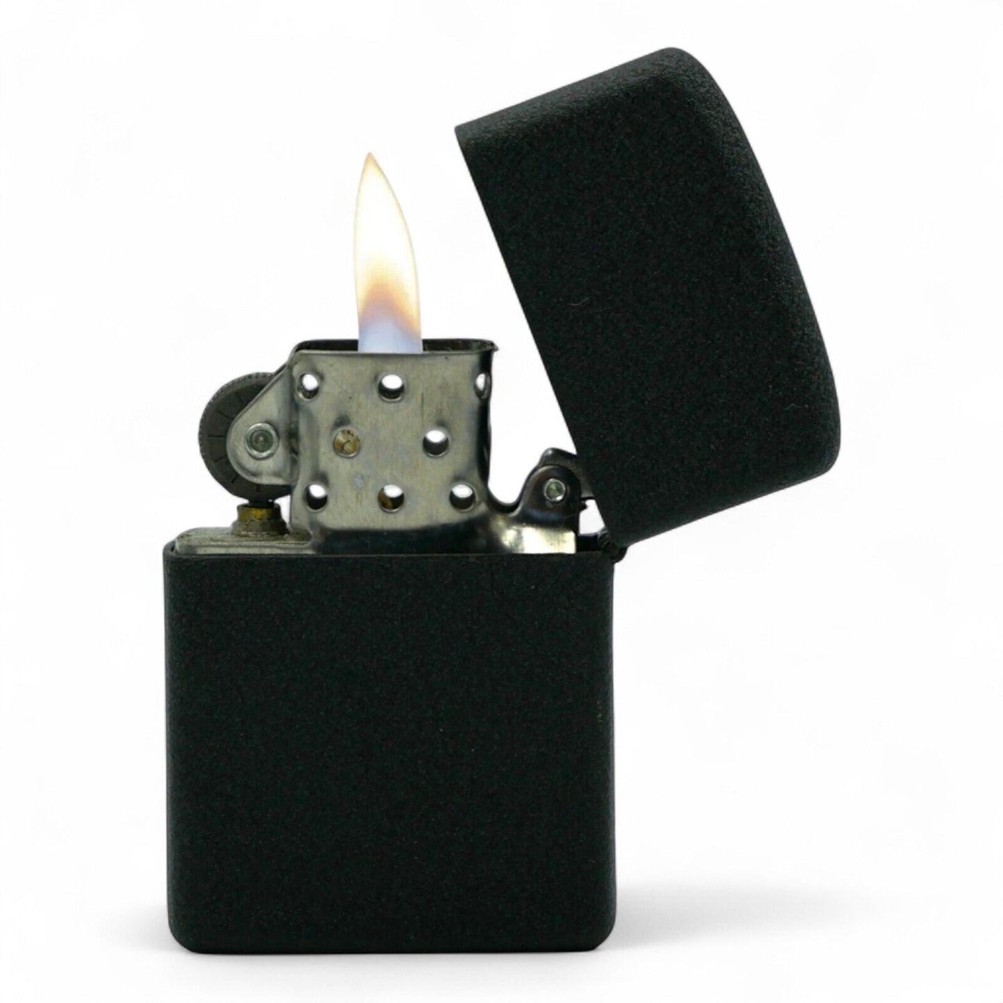 Matte Black Oil Lighter Metal Flip Top Windproof