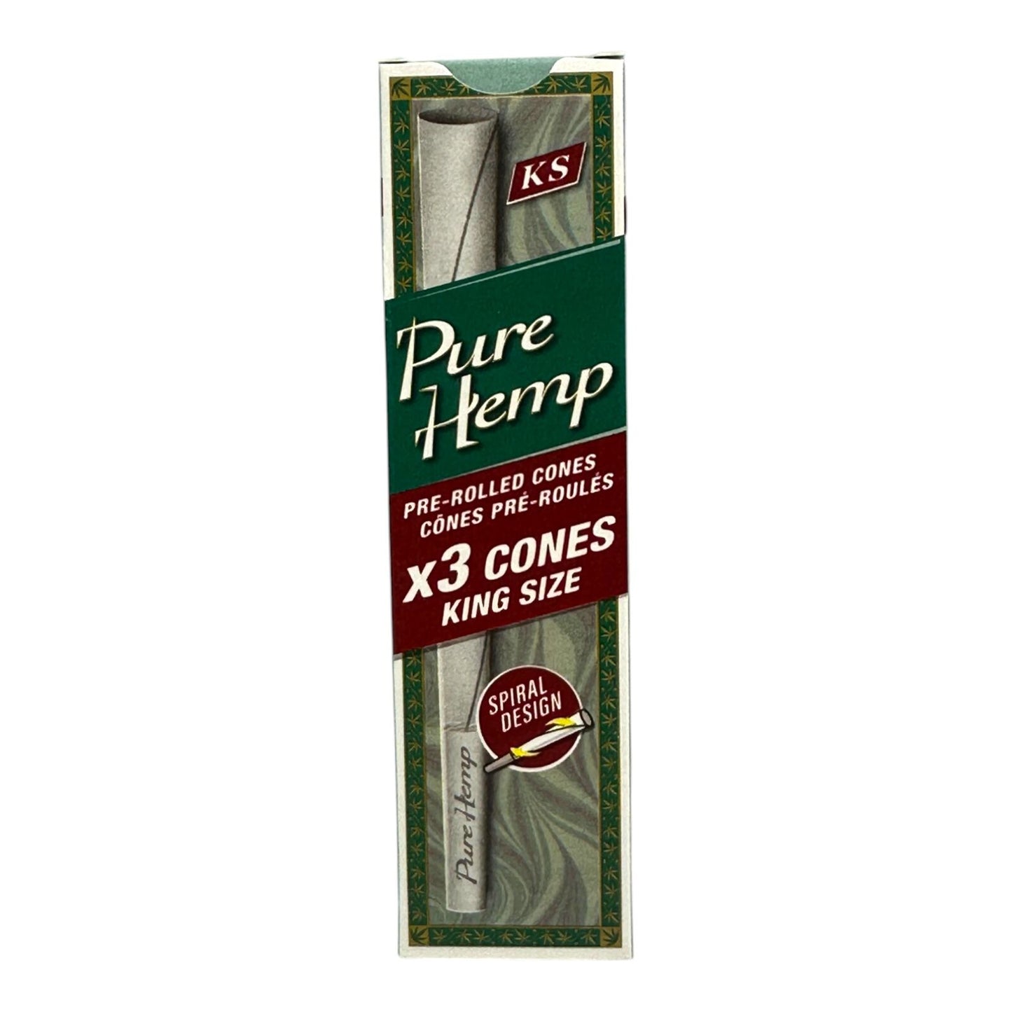 Pure Hemp King Size Pre Rolled Cones 3 Pack