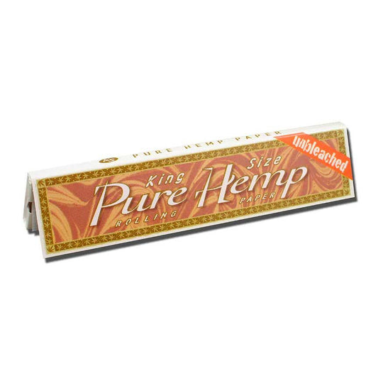 Pure Hemp Unbleached King Size Rolling Papers - 33 Leaves