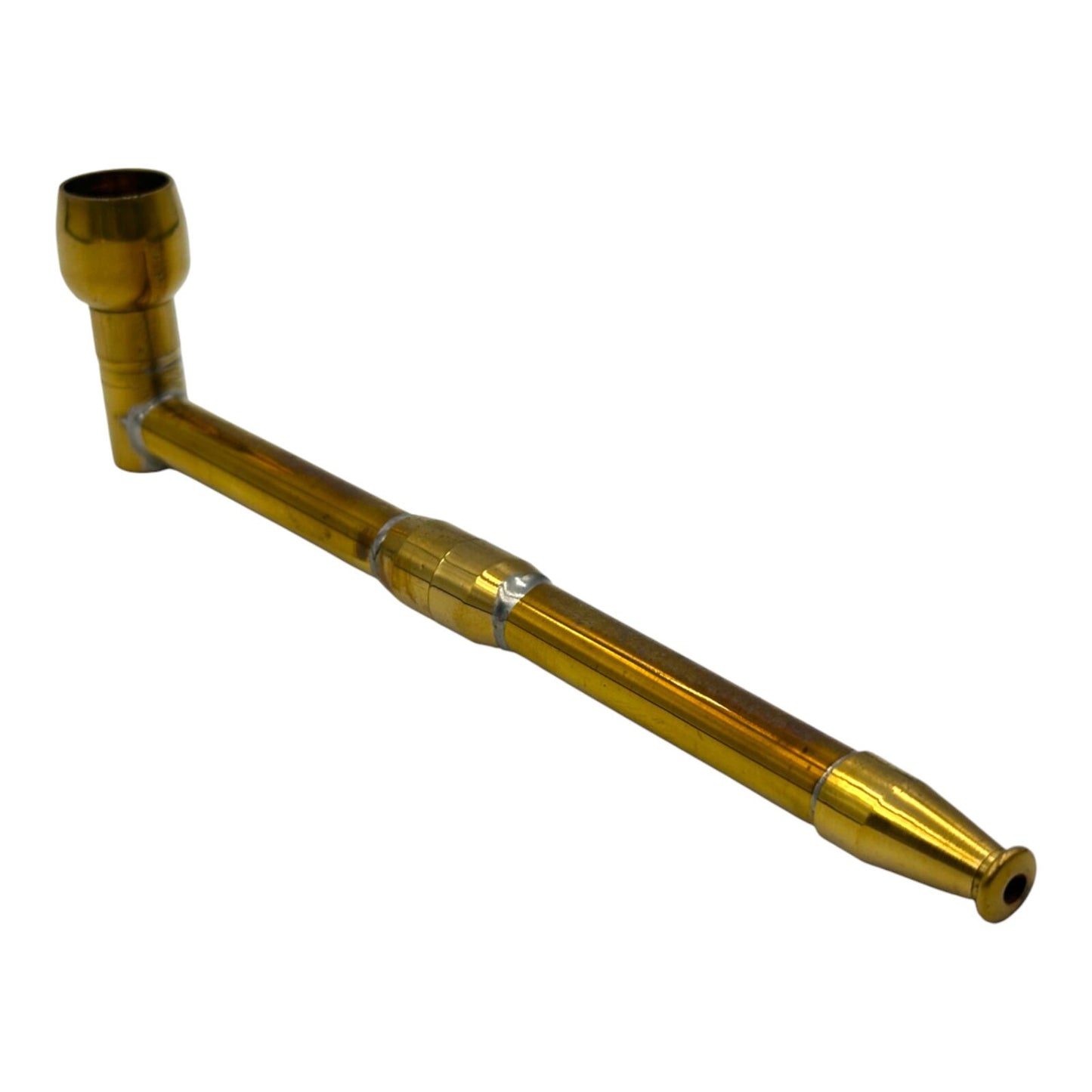 Metal Smoking Pipe Silver Finish Dragon Design