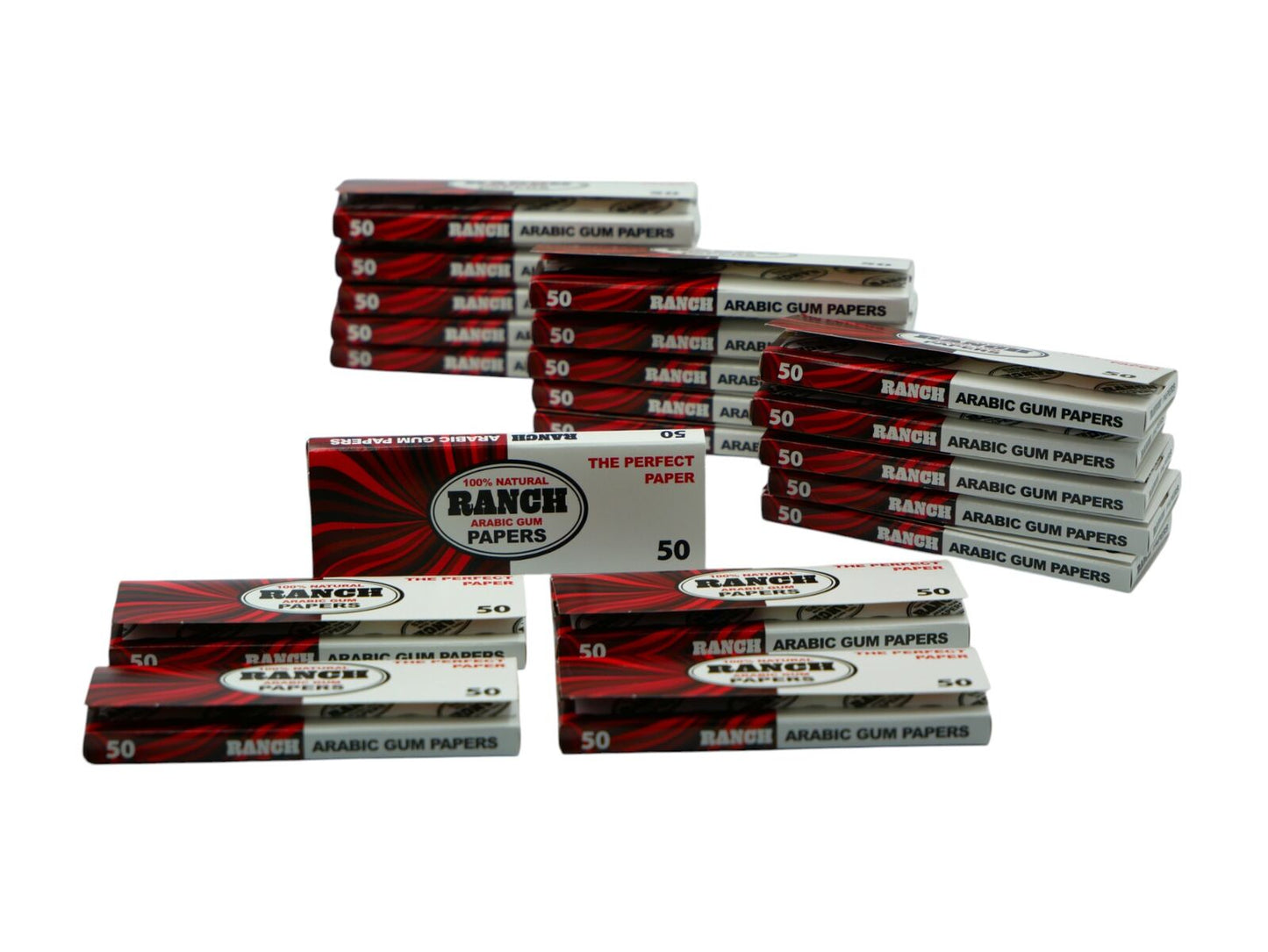 20 Packs x Ranch Arabic Gum Papers (50 Leaves Per Booklet)