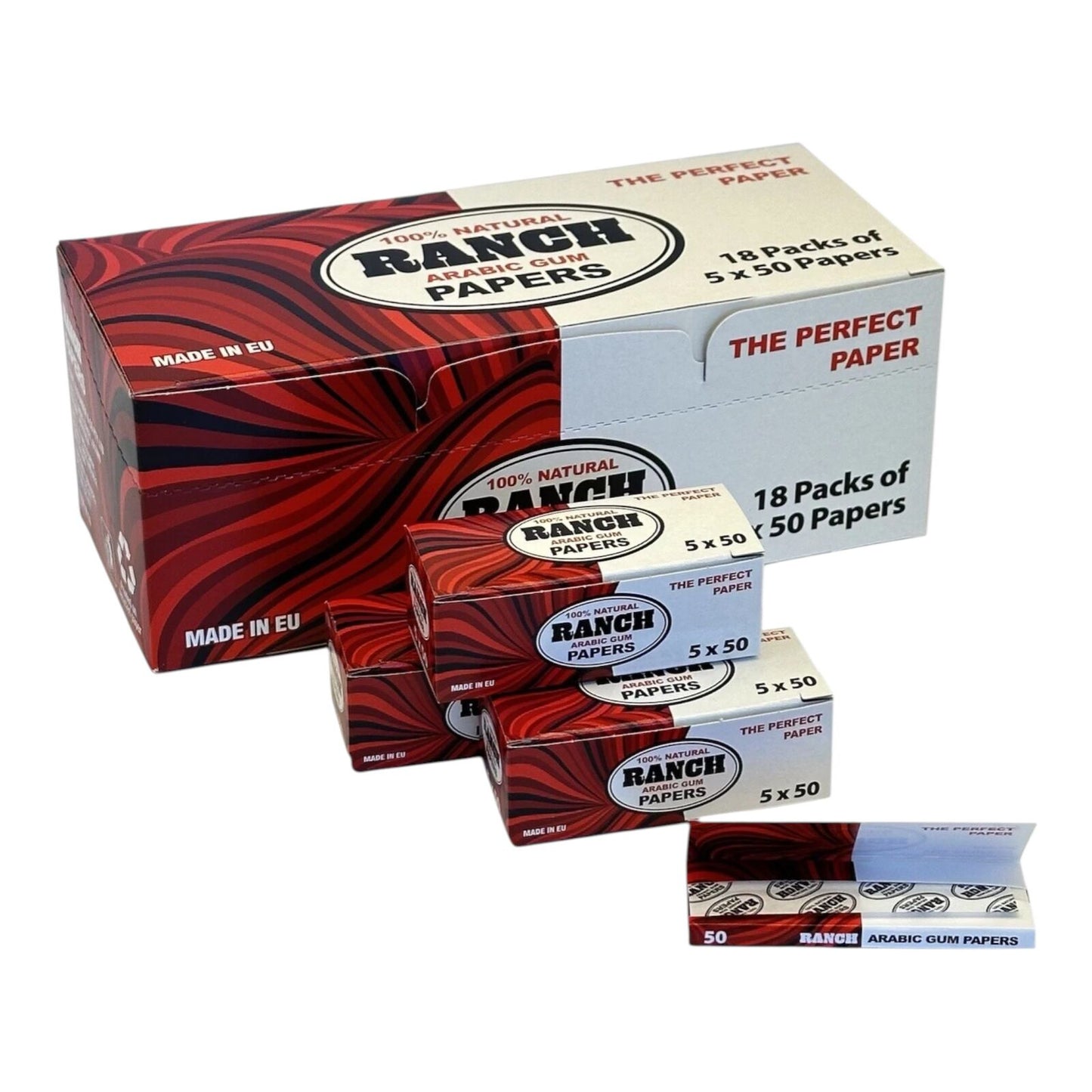 Box of 90 Ranch Arabic Gum Papers 50 Leaves Per Booklet