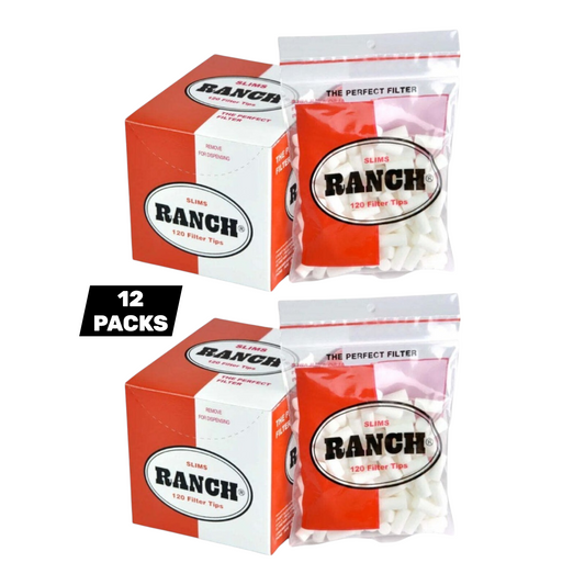 Box of 12 Ranch Slim Red Filters (1440 Tips)