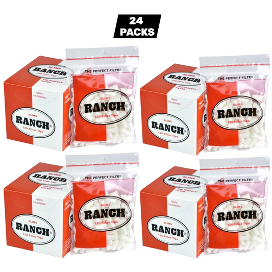 2 Boxes Ranch Slim Red Filters (2880 Tips)