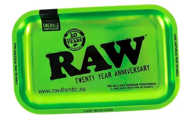 Raw Rolling Tray Emerald Green 20th Anniversary Edition (28x18cm)