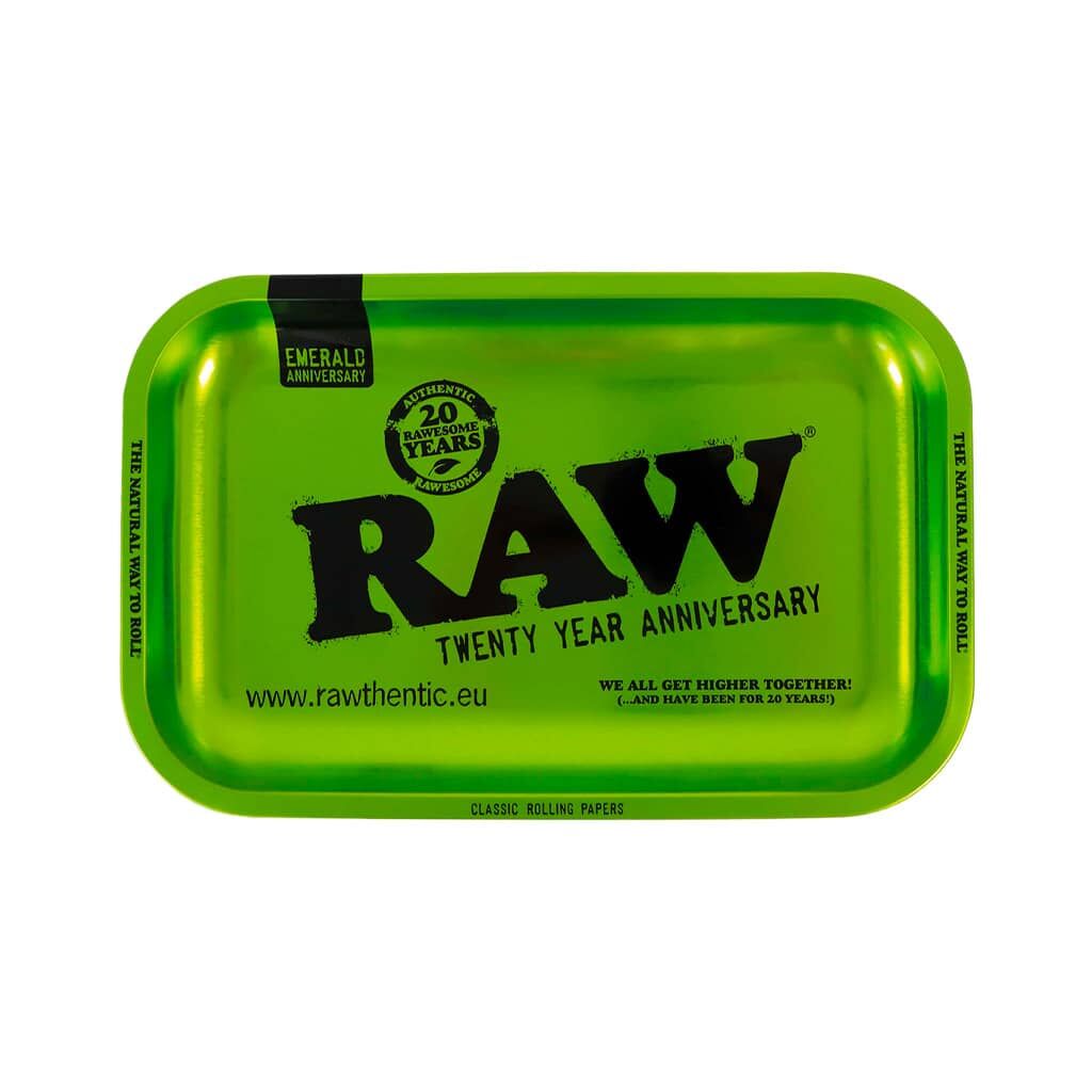 Raw Rolling Tray Emerald Green 20th Anniversary Edition (28x18cm)
