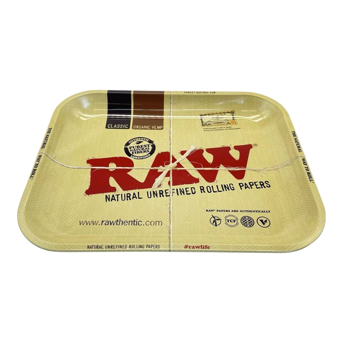 RAW Combo Kit Rolling Tray Papers Grinder Tips Storage Tube Roller King Size