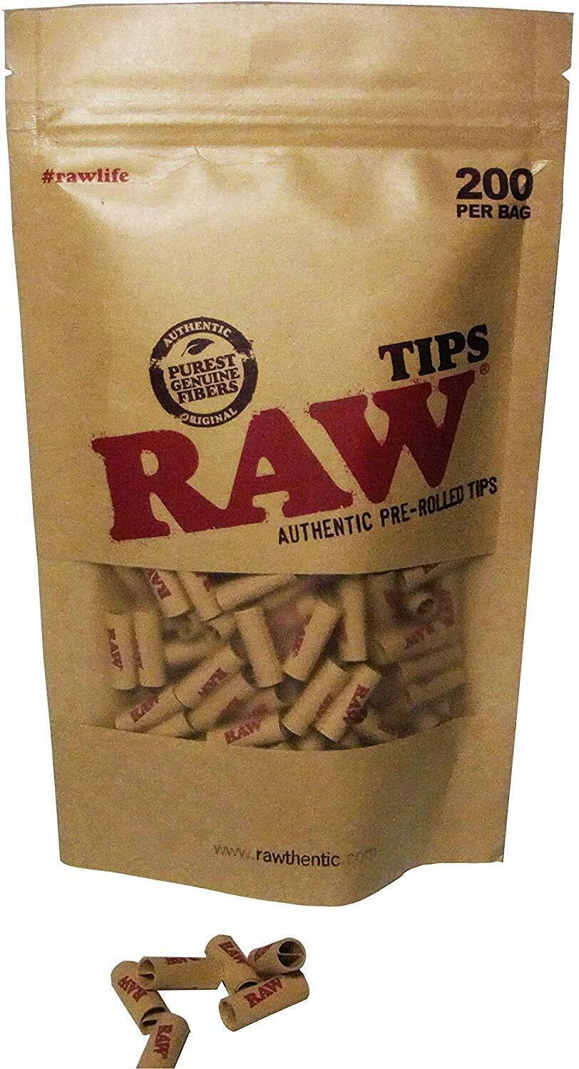 3 x 200 RAW Natural Paper Tips Pre Formed Paper Tips - 600 Total