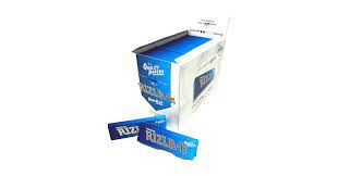 Box of Rizla Regular Size Thin Blue Slim Natural Rolling Papers \
