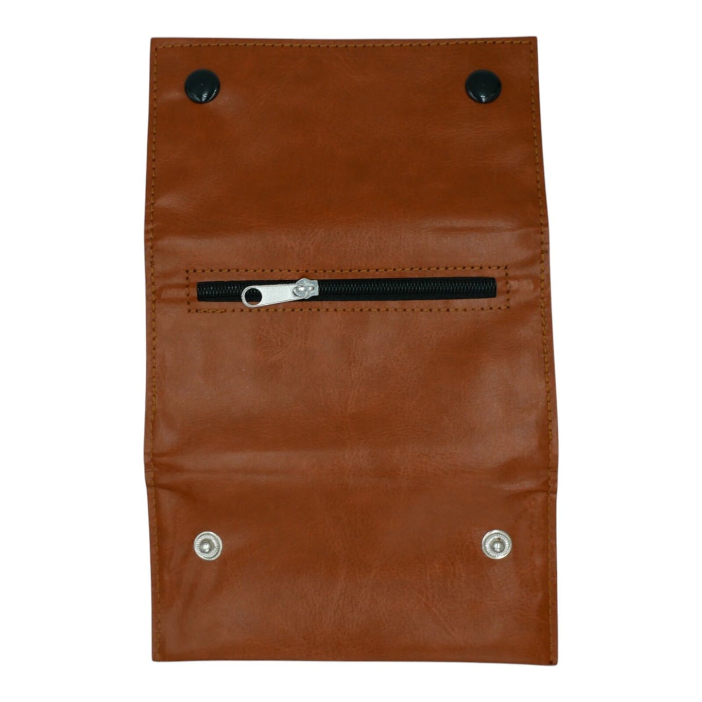 Tan Tobacco Smoking Pipe Bag Cigar Carry Pouch Case Snap Zipper Paper Slot