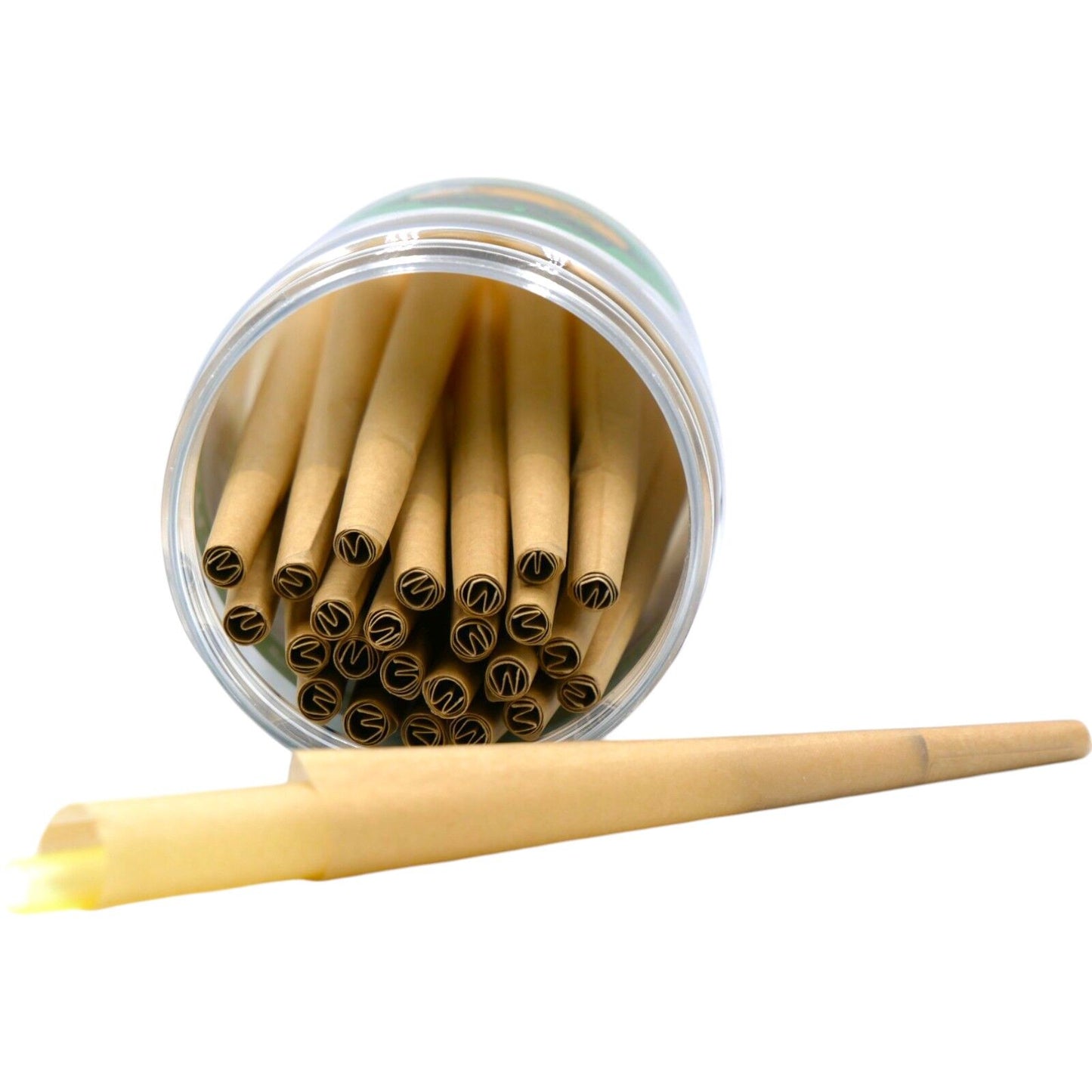 Pre-Rolled King Size Paper Cones - 200 Pack -Tomato Natural Vegan Non GMO