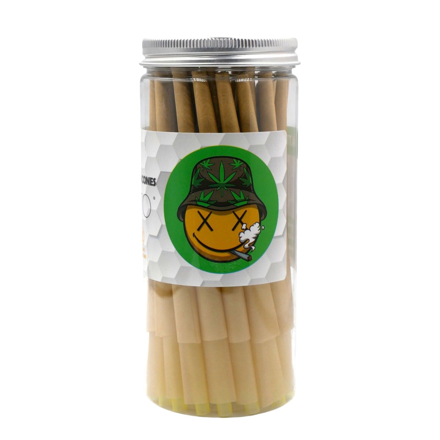 Pre-Rolled King Size Paper Cones - 200 Pack -Tomato Natural Vegan Non GMO