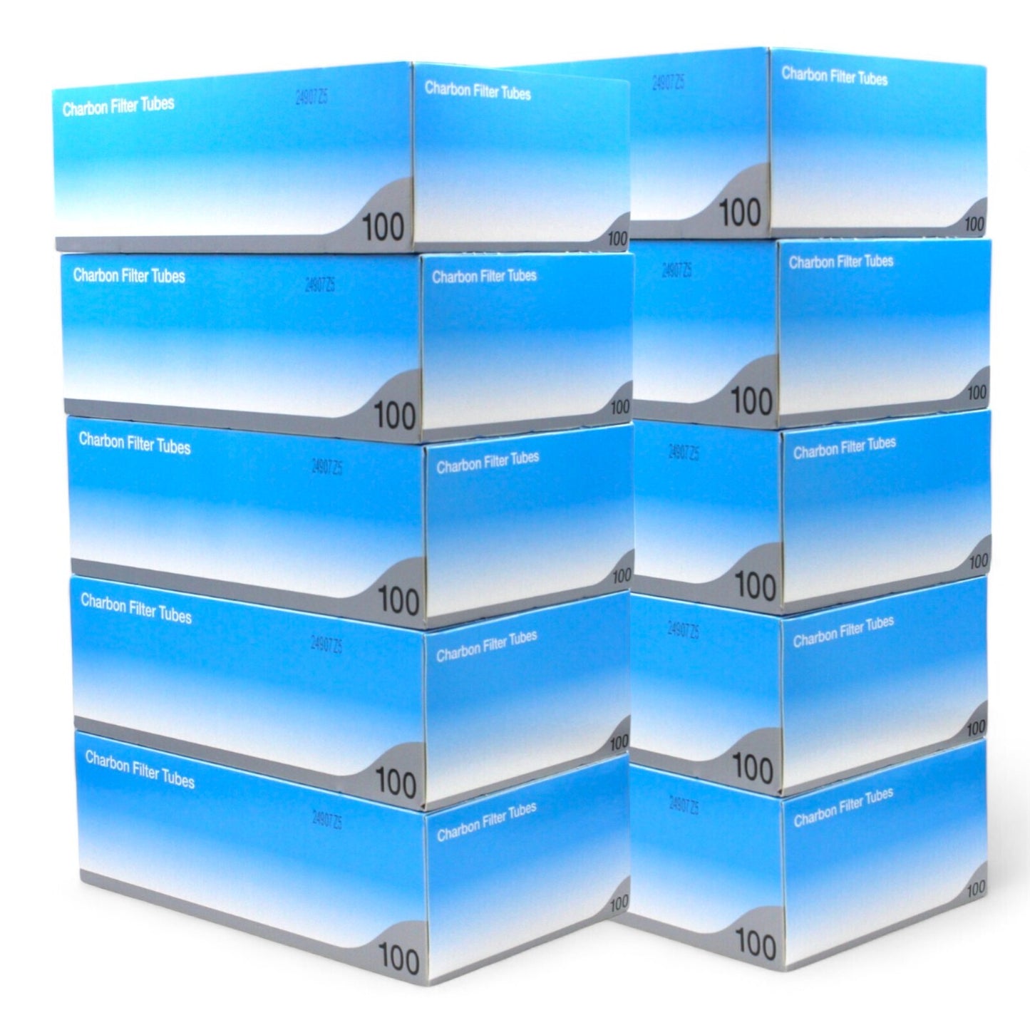 1000x Ventti Premium Charcoal Filter Tubes Cork Blue