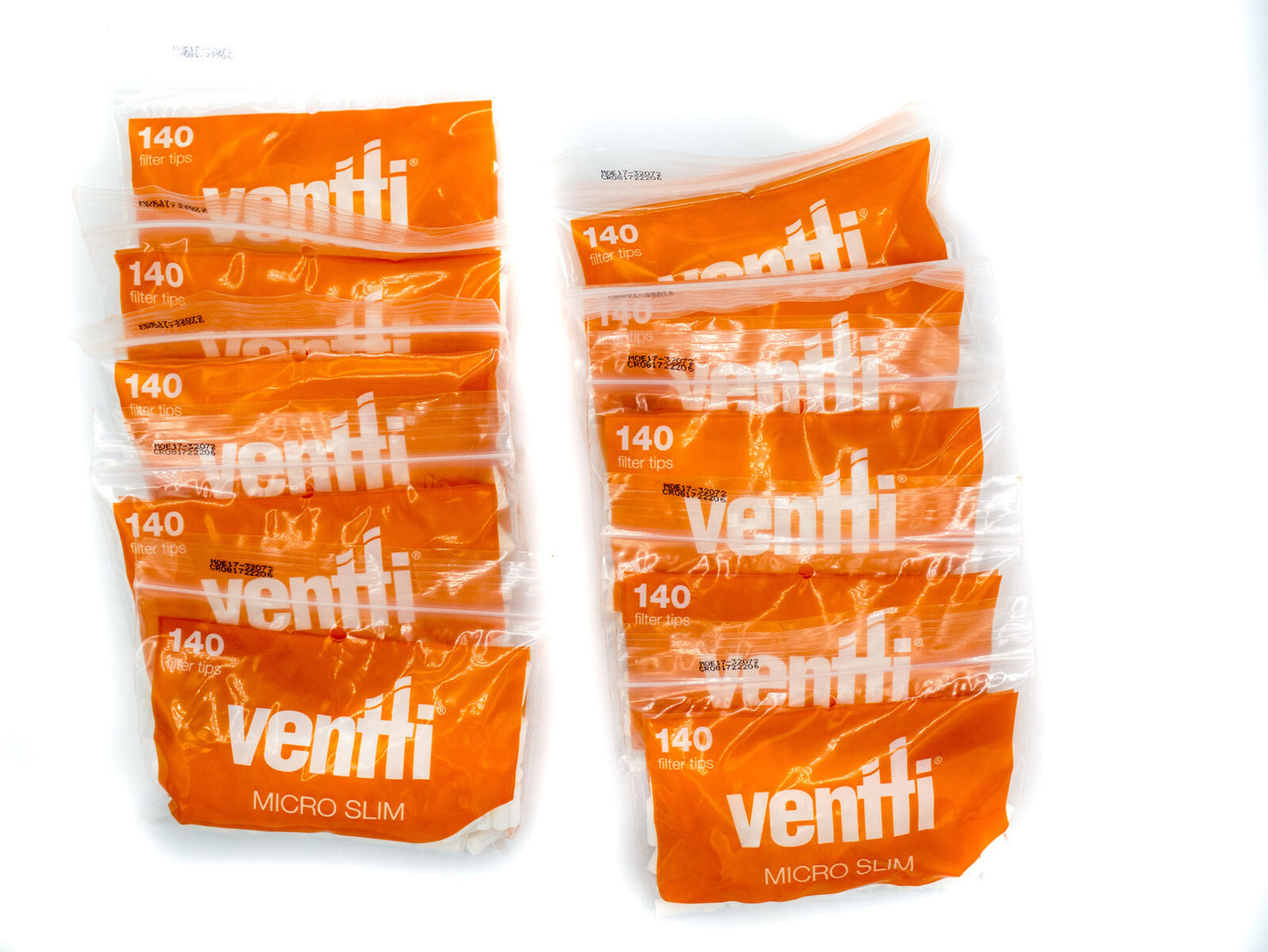 Ventti Micro Slim Orange Filter Tips Rolling Paper 140 Count