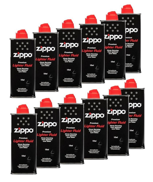 12 Packs Zippo Premium Lighter Fluid (125ml)