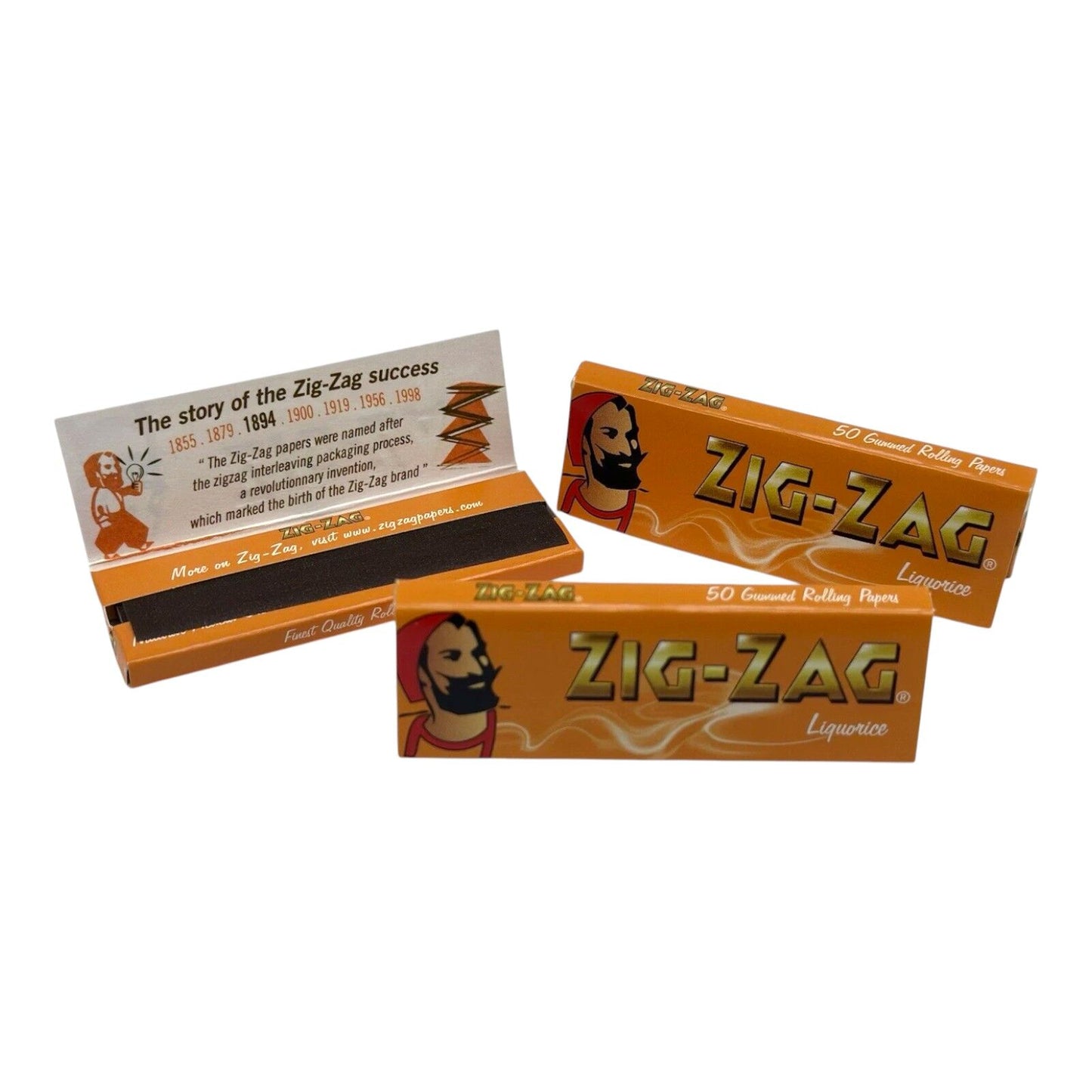 BOX of 50 Zig Zag Liquorice Rolling Papers 2500 Leaves