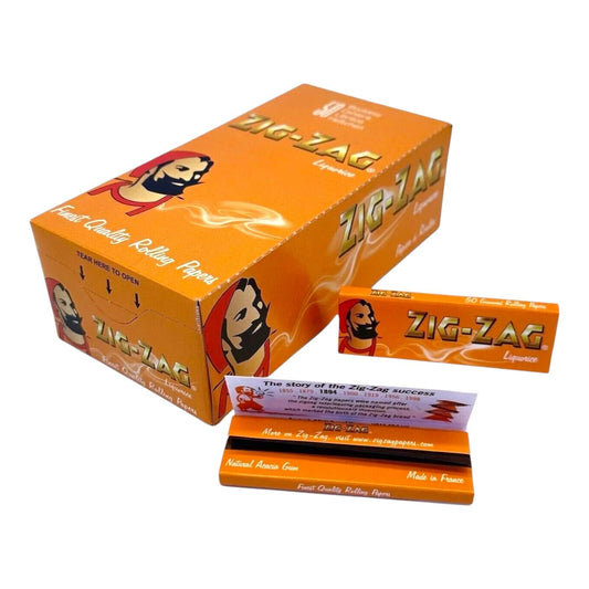 BOX of 50 Zig Zag Liquorice Rolling Papers 2500 Leaves