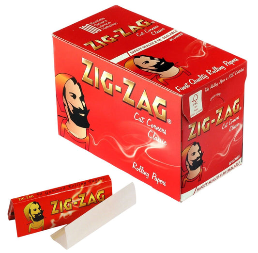 ZIG ZAG Regular Red Papers (50 Leaves)