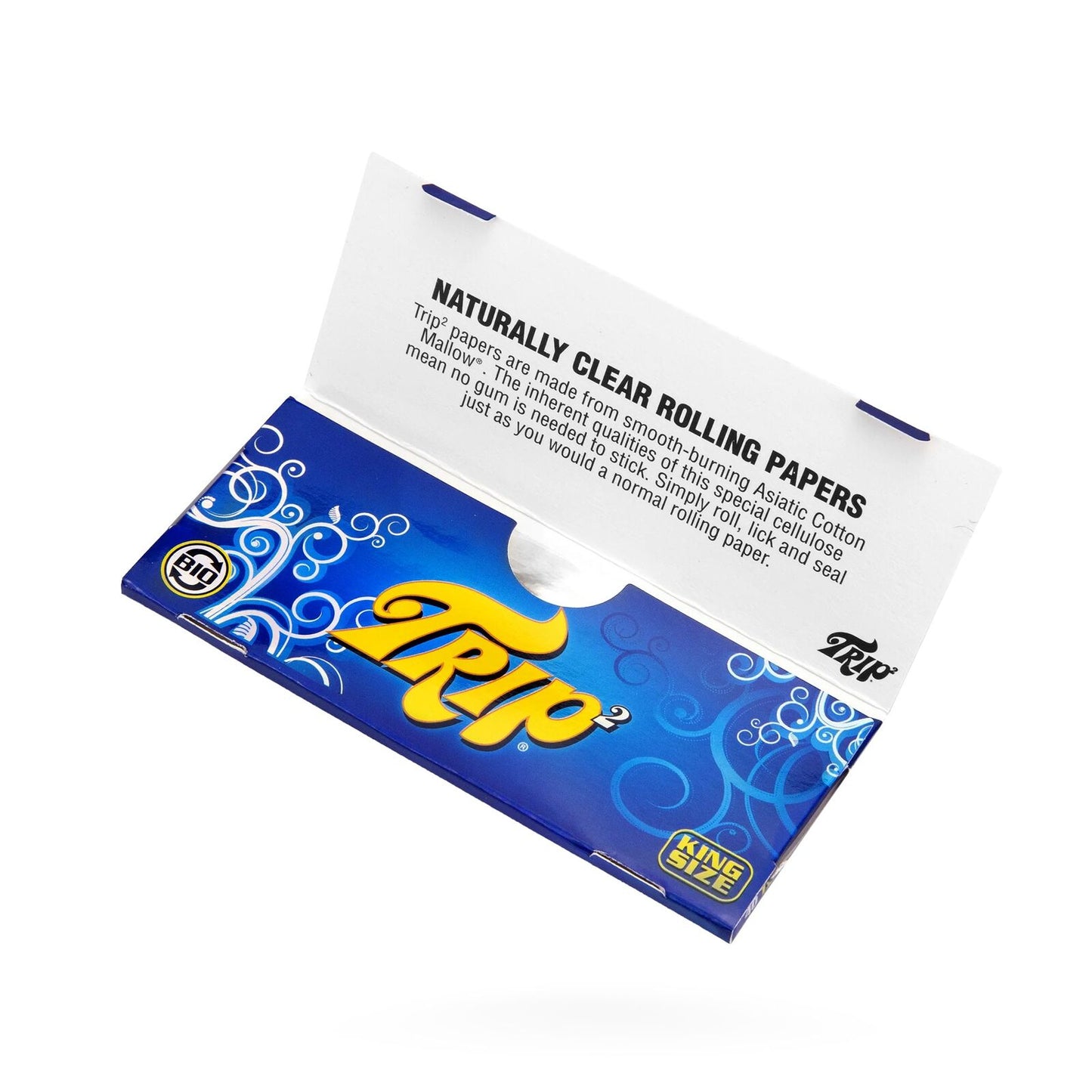 Trip Clear Rolling Papers 1 1/4 Size Slim Natural Smoking - 50 Leafs Per Booklet