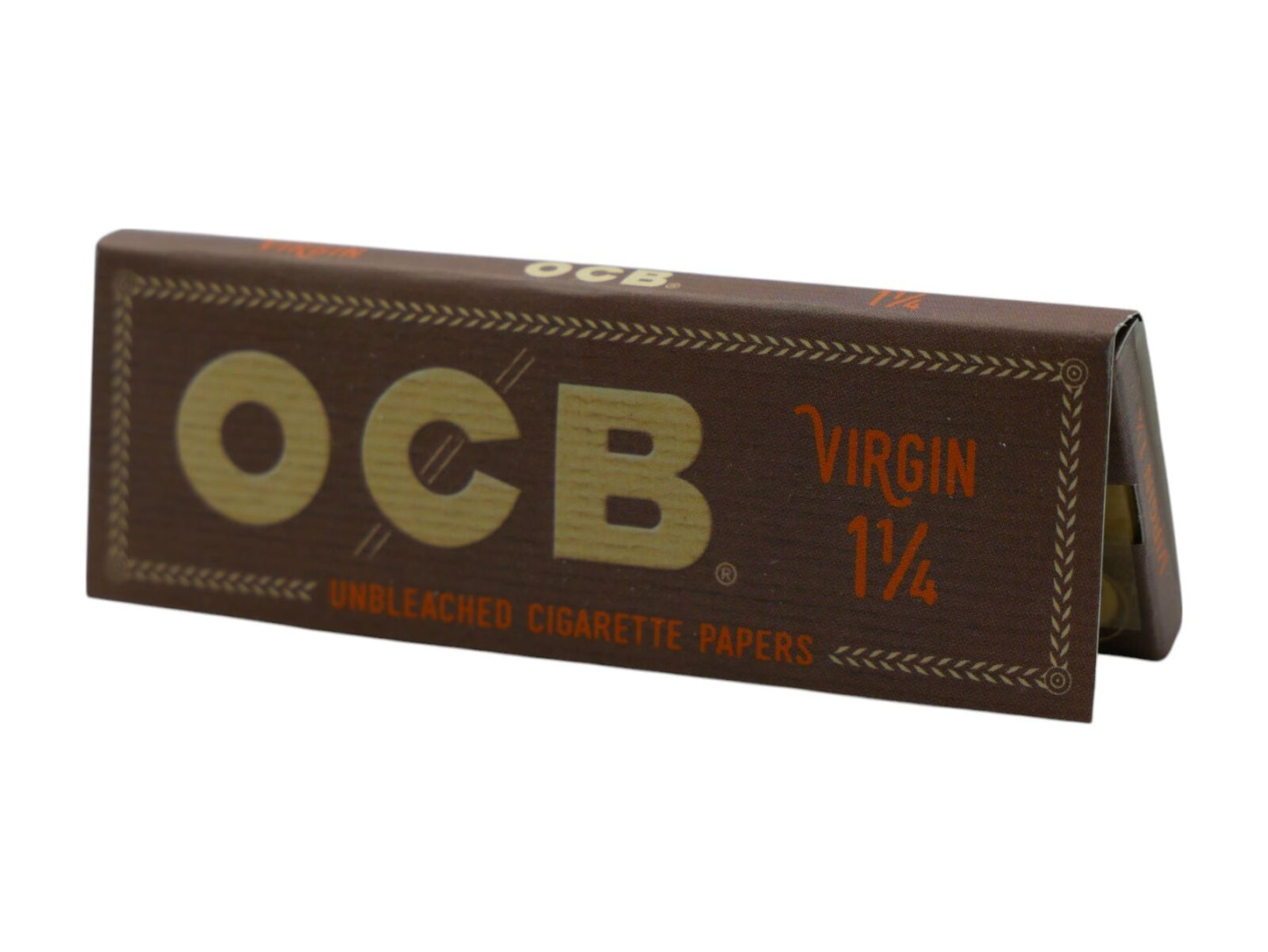 1 x OCB Virgin 1 1/4 Size Unbleached Rolling Papers Cigarette Roll Paper