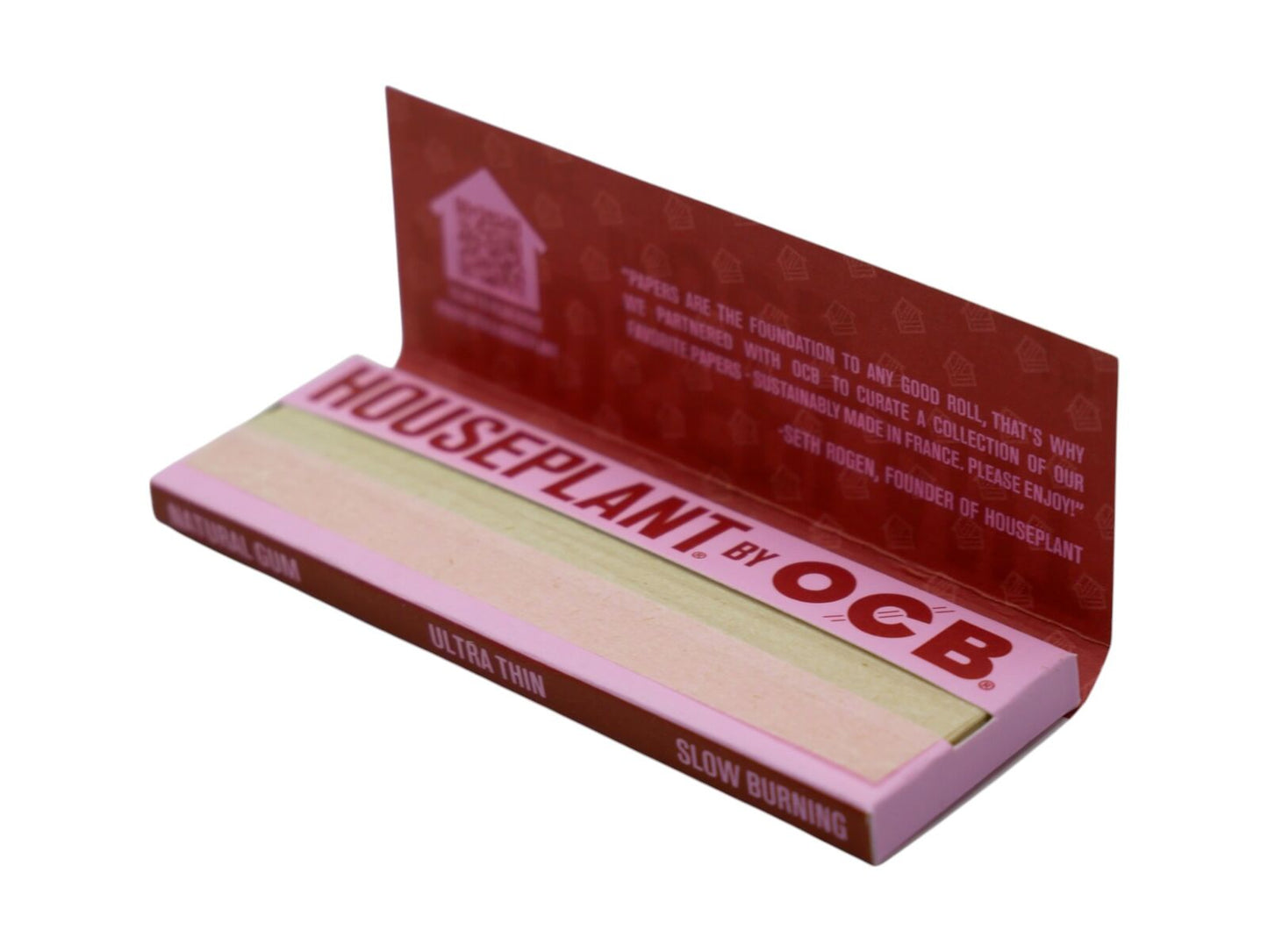 1 x Houseplant OCB Brown Rice 1 1/4 Rolling Papers by Seth Rogan - 50 Leaves