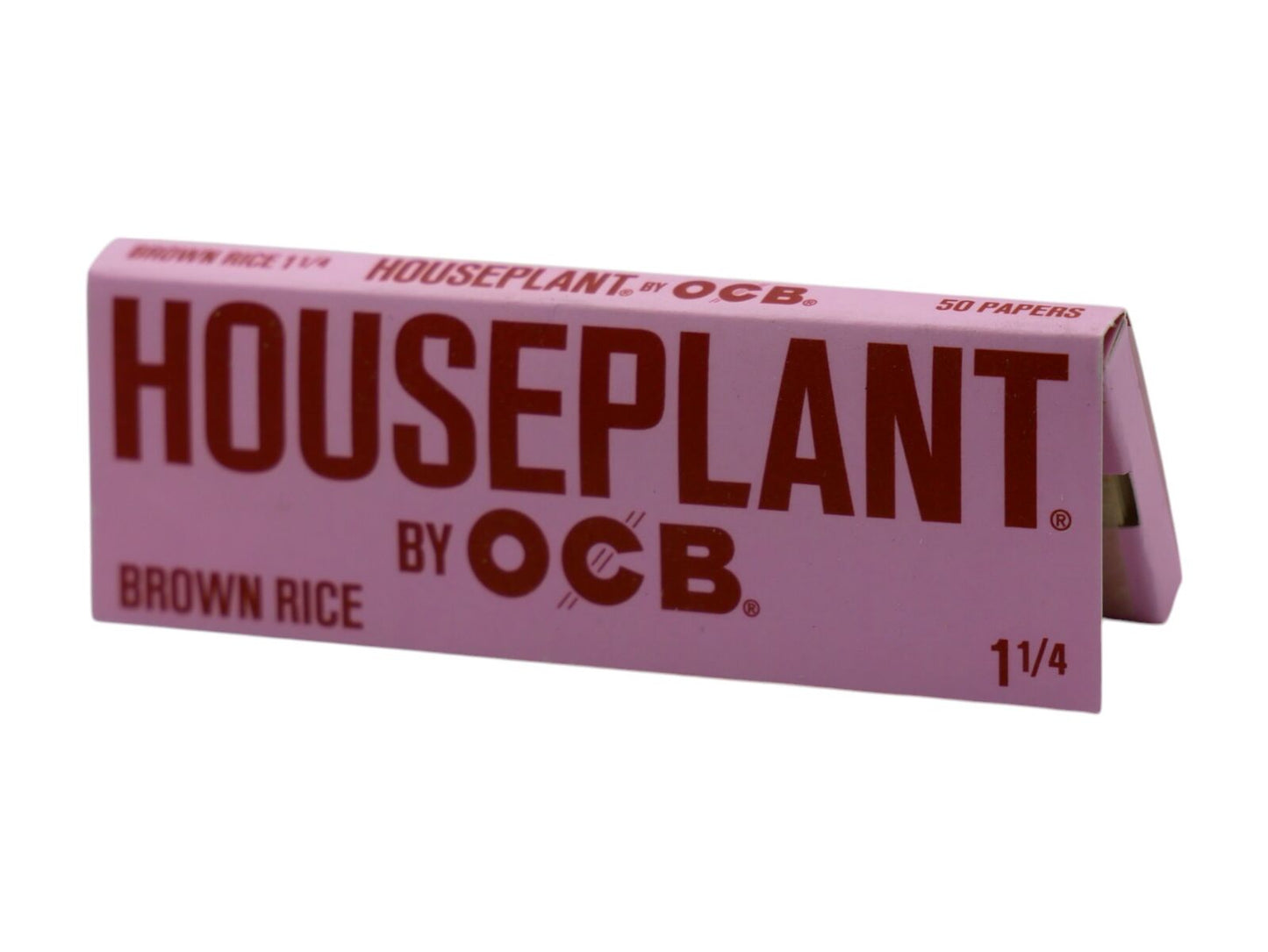 1 x Houseplant OCB Brown Rice 1 1/4 Rolling Papers by Seth Rogan - 50 Leaves