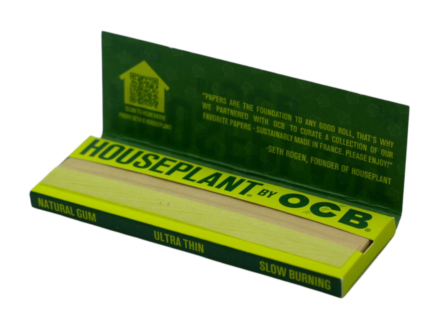 1 x Houseplant OCB Bamboo 1 1/4 Rolling Papers by Seth Rogan - 50 Leaves
