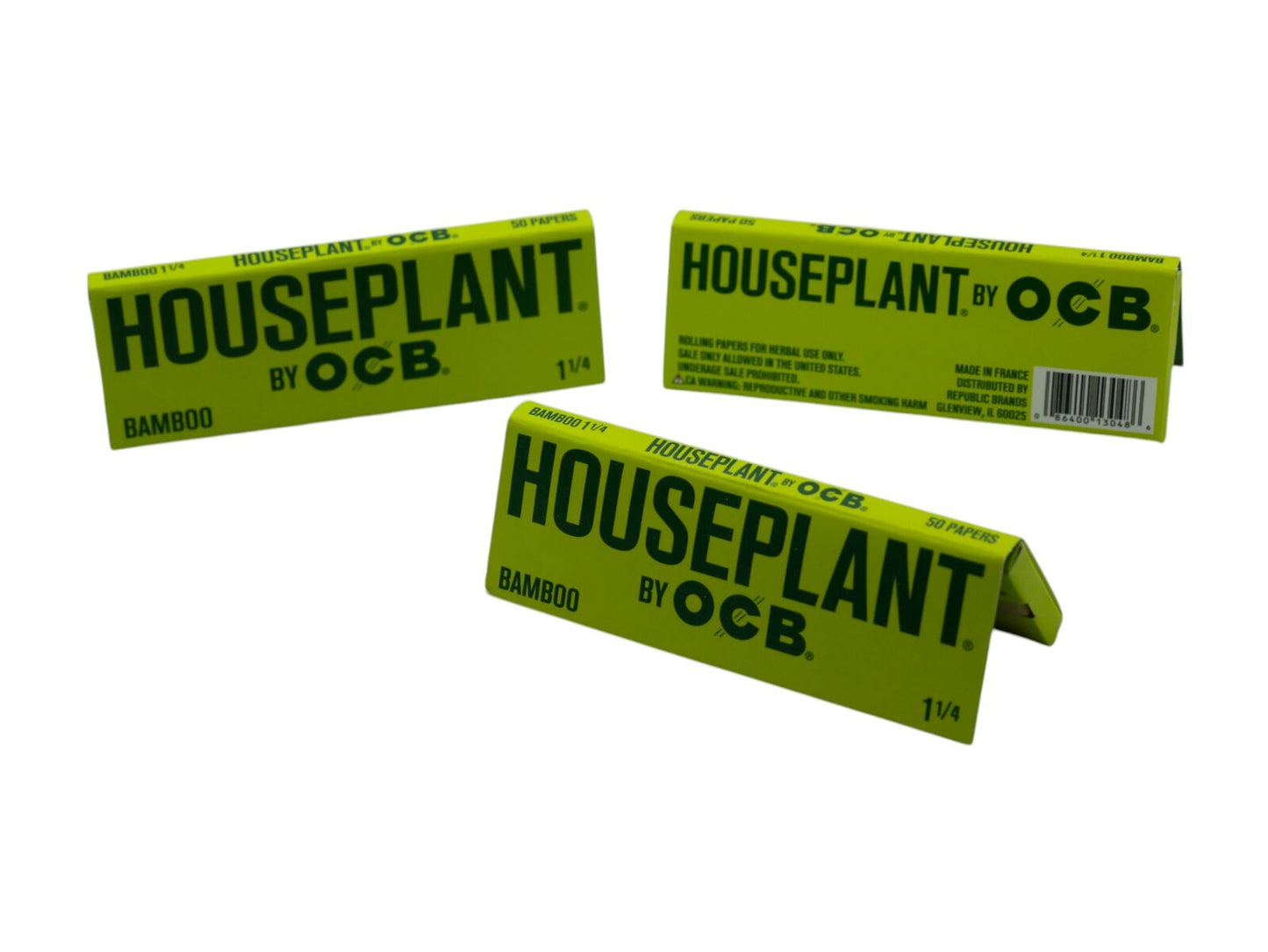 1 x Houseplant OCB Bamboo 1 1/4 Rolling Papers by Seth Rogan - 50 Leaves