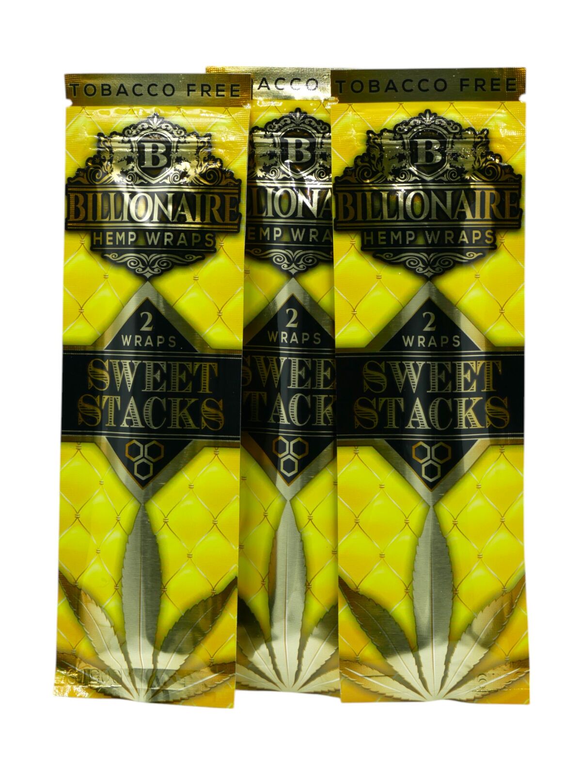 1 x Billionaire Wraps Sweet Stacks Flavor Rolling Papers 2 Wraps Per Pack