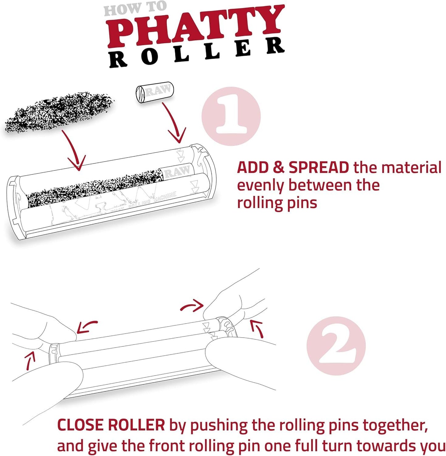 RAW Extra Phatty Plastic Machine Roller - 125mm