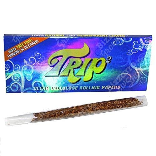 TRIP2 Clear Cellulose King Size Rolling Paper Natural Smoking