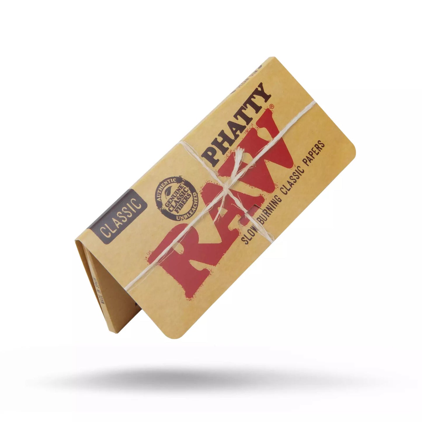 1 x RAW Classic Phatty Creaseless Rolling Paper Slow Burning Papers - 32 Leaves
