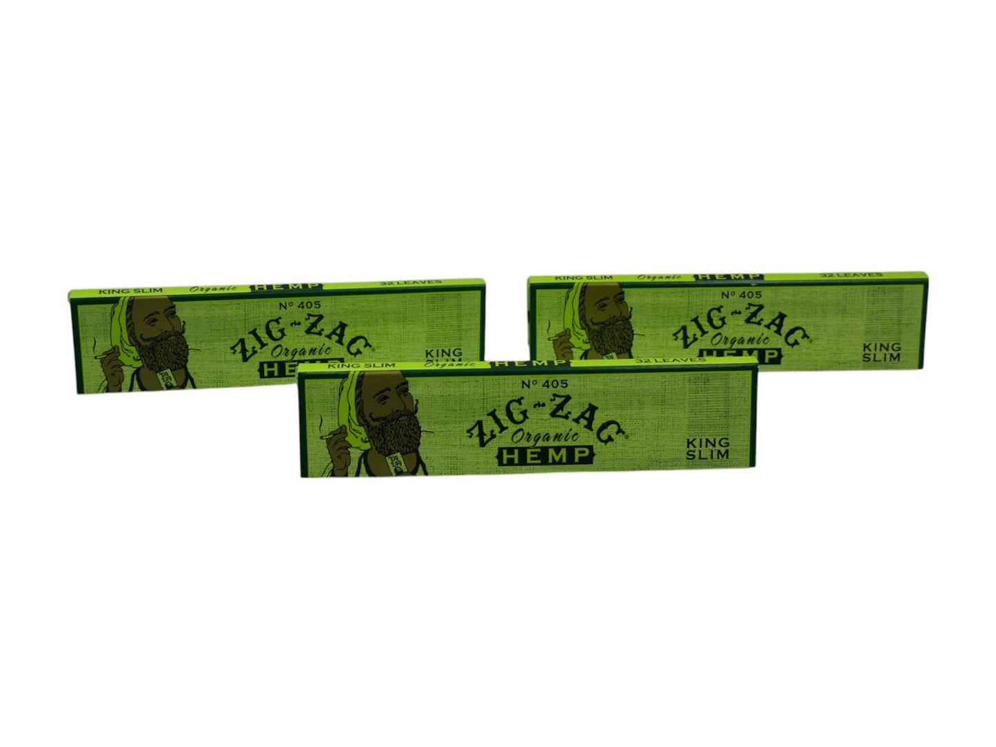 1 x ZIG ZAG Organic Hemp King Size Slim Rolling Papers Paper Cigarette