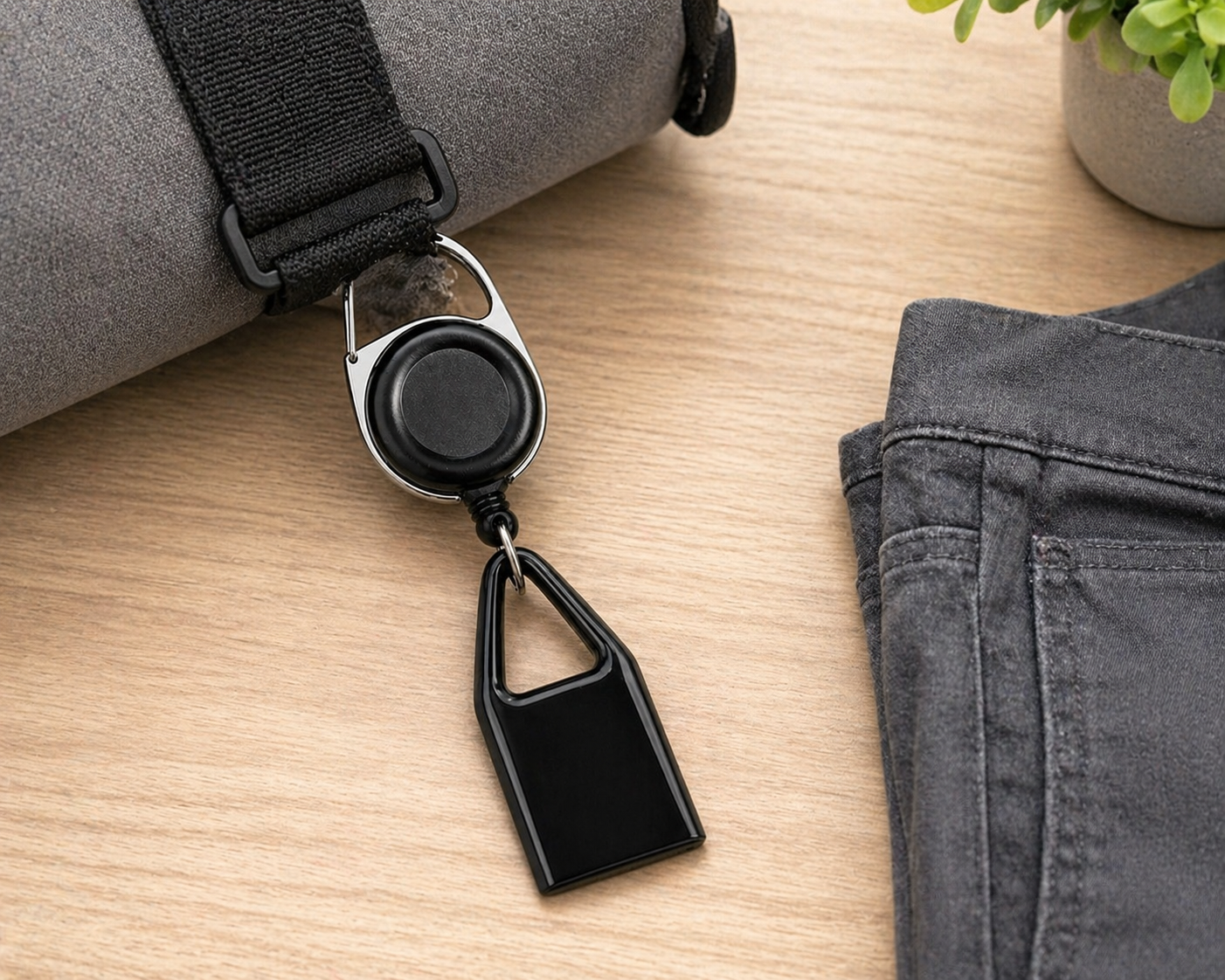 4 Pack Retractable Lighter Leash Clip Keychain Holder