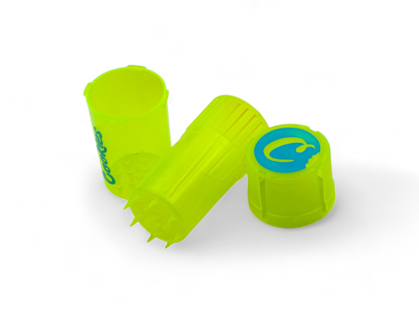 2 x Smell Proof Storage Container Built-in Herb Grinder Crusher - Assorted Colours