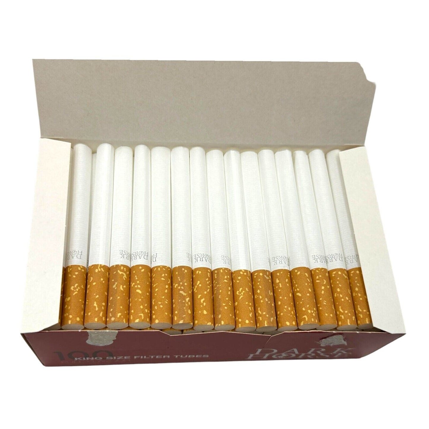 500x Dark Horse Full Flavour Filter Tubes King Size Cork Red