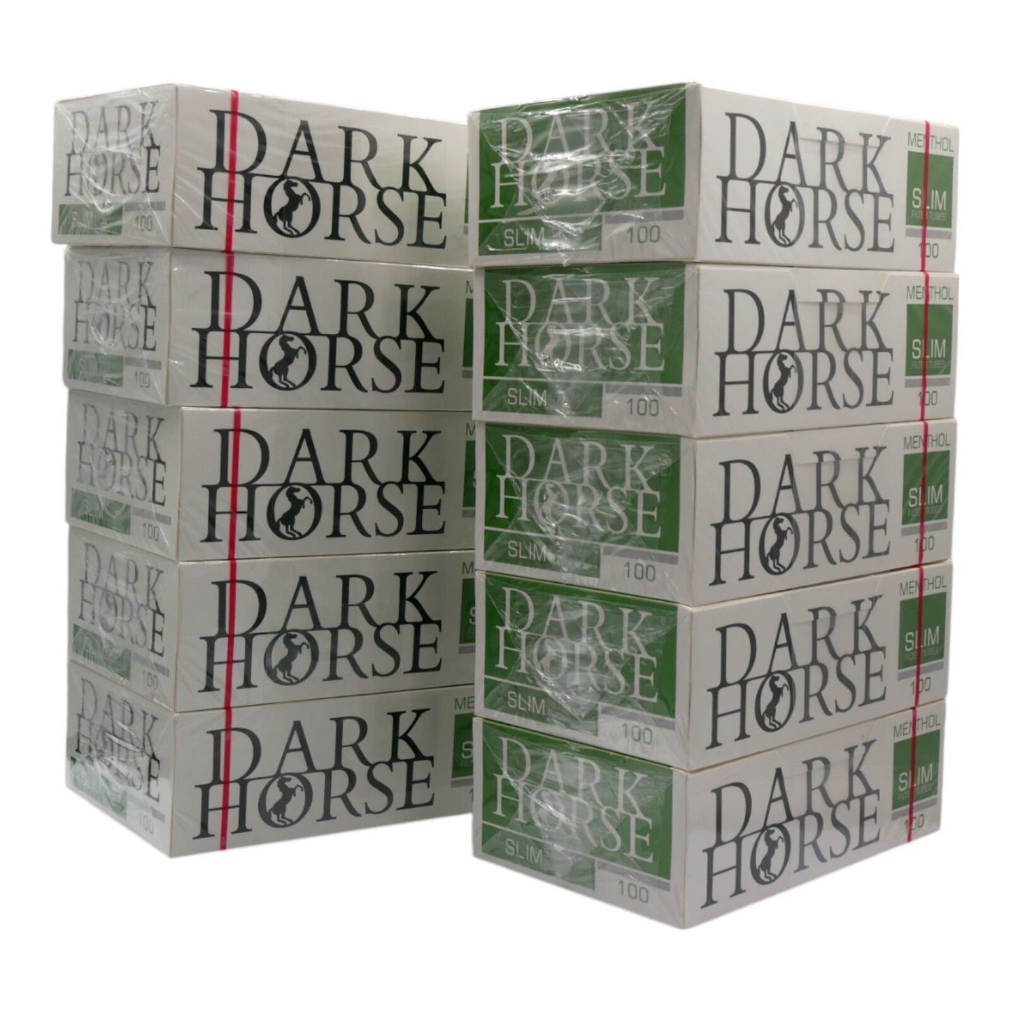 1000x Dark Horse Slim Menthol Filter Tubes Green Cigarette Tubes