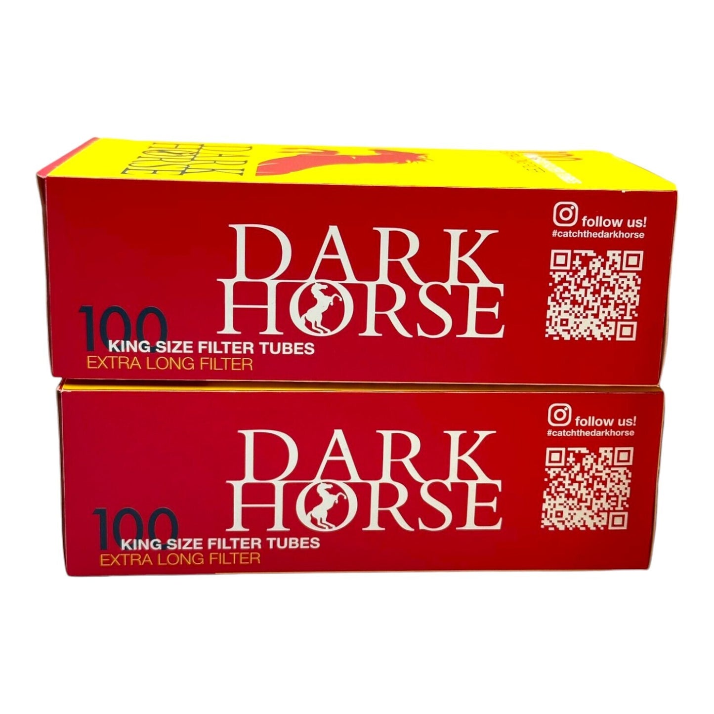 500x Dark Horse Extra Long Filter Tubes King Size Cork Yellow