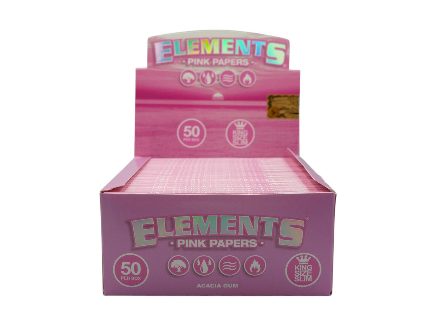 Box of Elements King Size Slim Pink Papers