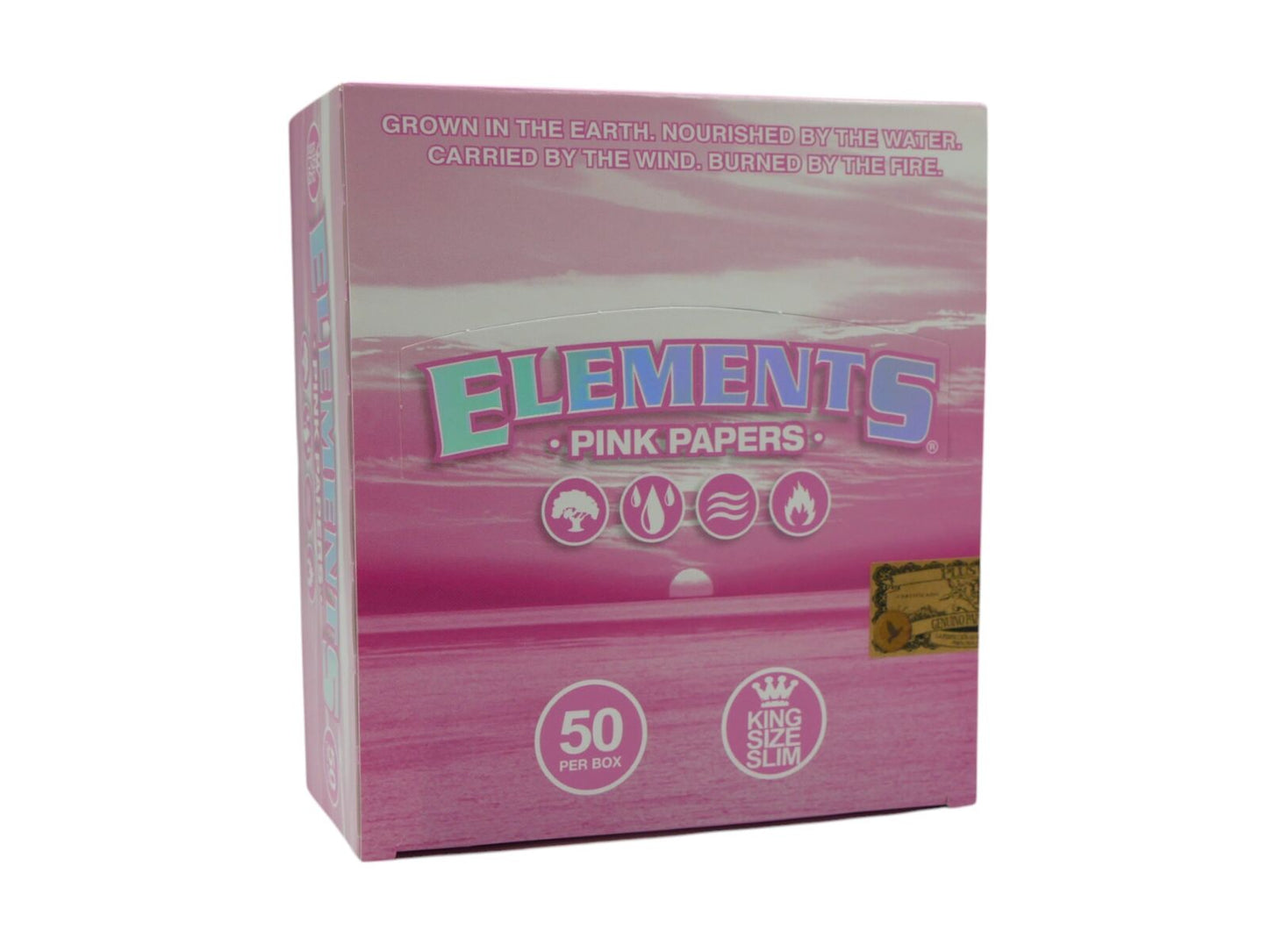 Box of Elements King Size Slim Pink Papers