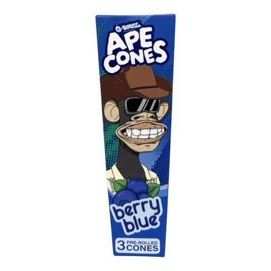 G Rollz Ape Berry Blue King Size Pre Rolled Paper Cones 3 Pack Flavour