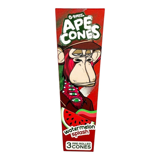G Rollz Ape Watermelon Splash King Size Pre Rolled Paper Cones 3 Pack
