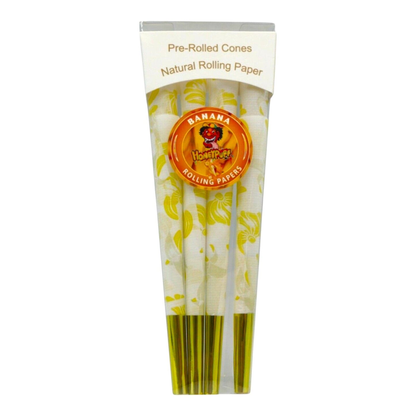 Honeypuff Banana King Size Classic Pre Rolled Cones - 8 Cones
