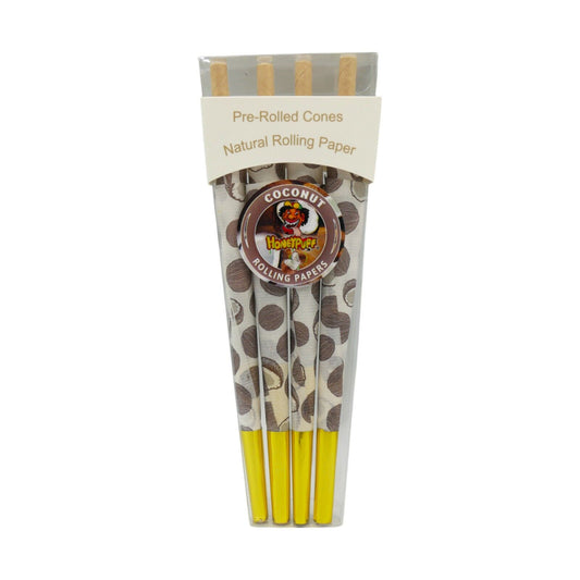 Honeypuff Coconut King Size Classic Pre Rolled Cones Rolling Paper - 8 Cones